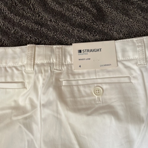 NWT Gap white stretch cropped pants size 4 - Picture 5 of 5